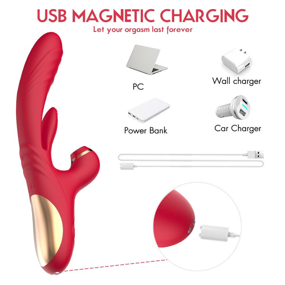 Sucking Tongue Licking Egg with Telescopic Vibration & Smart Heating Masturbator