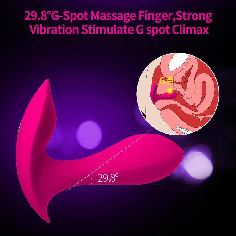 LETEN Wireless Remote Control Vibrator G-spot Wear Dildo 10 Mode Strapless Toys