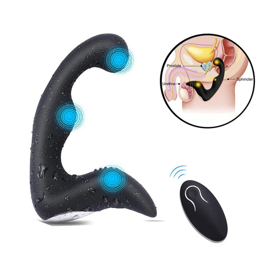 Remote Control 9-Speed Prostate Massager – USB Charging Strapon for Men & Women, Anal Vibrator & Sex Toy